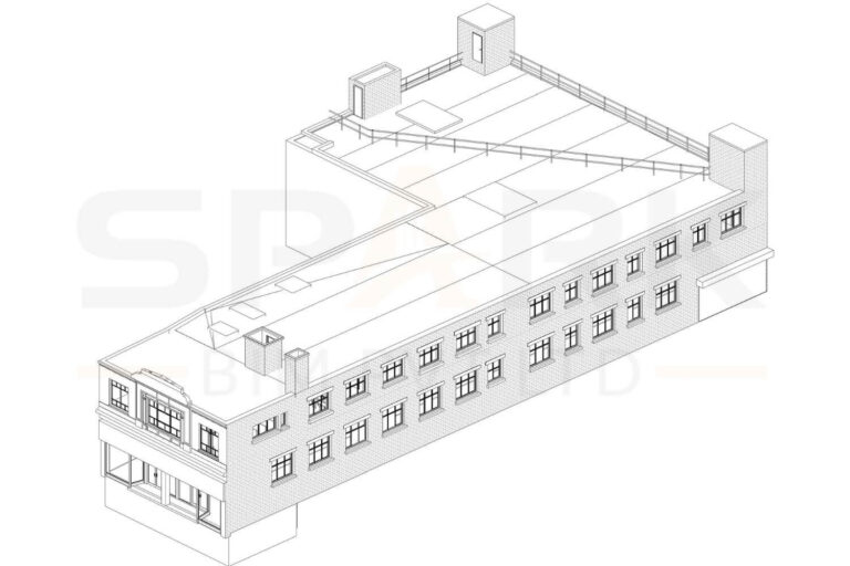 3 - Reality into 2D CAD Drawing Bradshaw Gate Courtyard