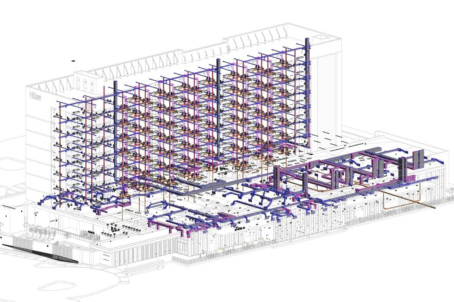 3D BIM MEP Modeling Services