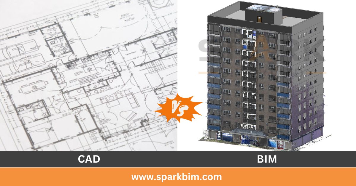 Difference between CAD and BIM - CAD vs BIM