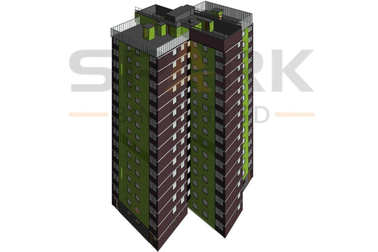 CAD to BIM Conversion for a Multistory Building-2