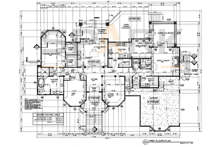 PDF to BIM Residential Villa Project-4