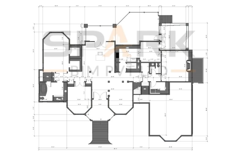PDF to BIM Residential Villa Project-5
