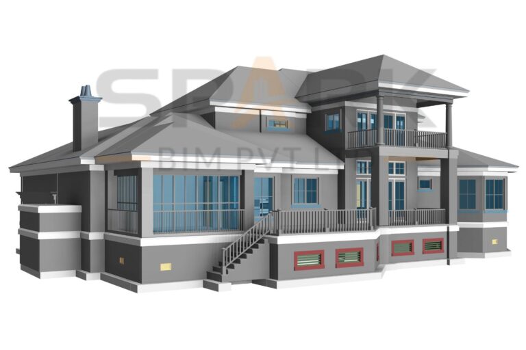 PDF to BIM Residential Villa Project-6