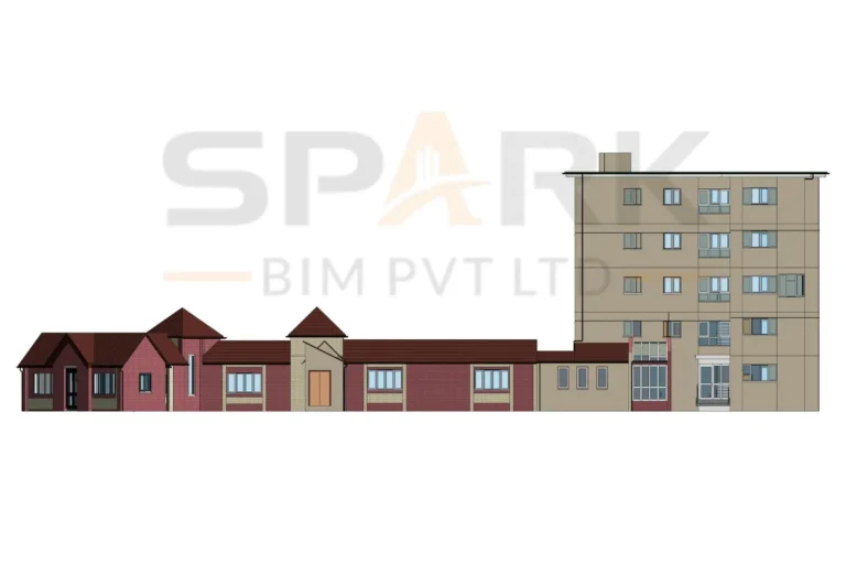 Revit Architecture 3D BIM Model - Residential Building - 2