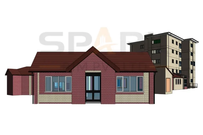Revit Architecture 3D BIM Model - Residential Building - 5