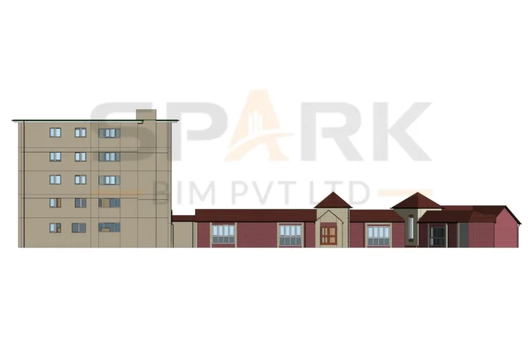 Revit Architecture 3D BIM Model - Residential Building - 6